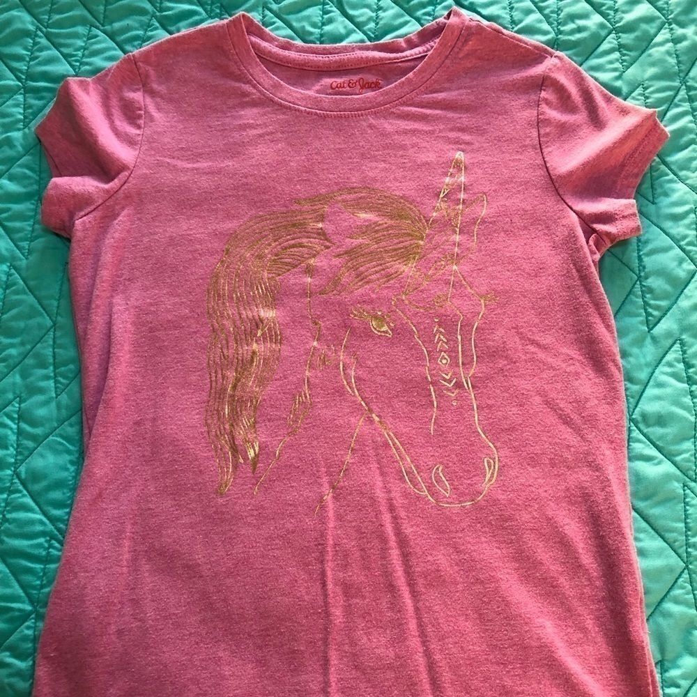 Cat & Jack Girl’s Unicorn Short-sleeve Tops Set - Picture 4 of 15